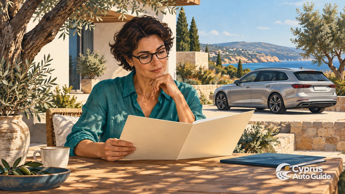 Personal lease documents and a car