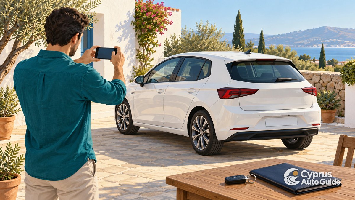 Car handover checklist and two sets of keys